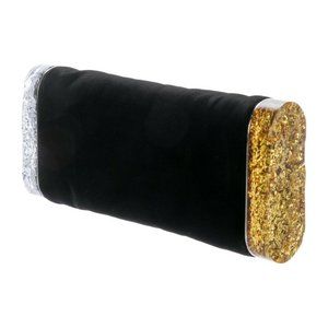EDIE PARKER Black Velvet Lara Clutch